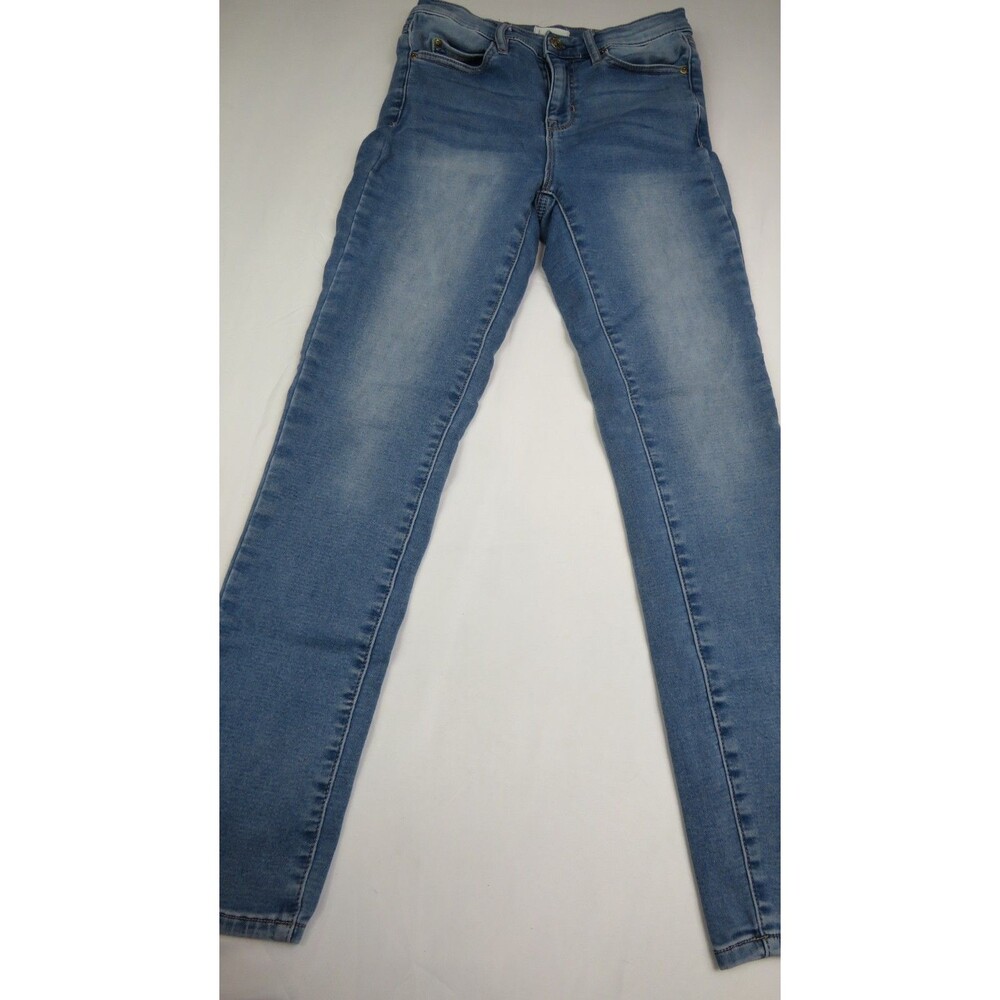 Nicole Miller New York Soho High Rise Skinny Jeans Womens 4 Blue Denim Cotton